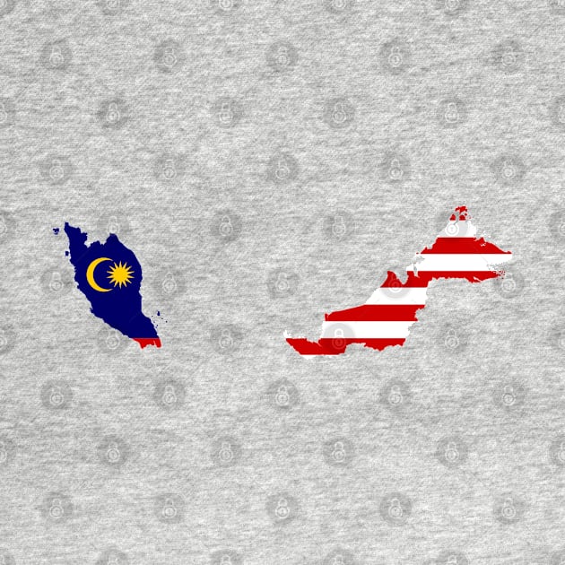 Malaysia Flag Map by Historia